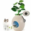 Tangkula Hidden Litter Box Plant, Cat Litter Box Enclosure Furniture with Odor Removal System