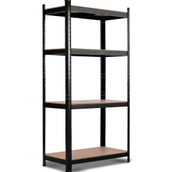 TANGKULA Home Garage Multi-Use Storage Rack with Adjustable Shelves, 4-Tier Garage Shelf
