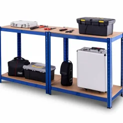 TANGKULA Home Garage Multi-Use Storage Rack with Adjustable Shelves, 4-Tier Garage Shelf