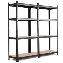 TANGKULA Home Garage Multi-Use Storage Rack with Adjustable Shelves, 4-Tier Garage Shelf