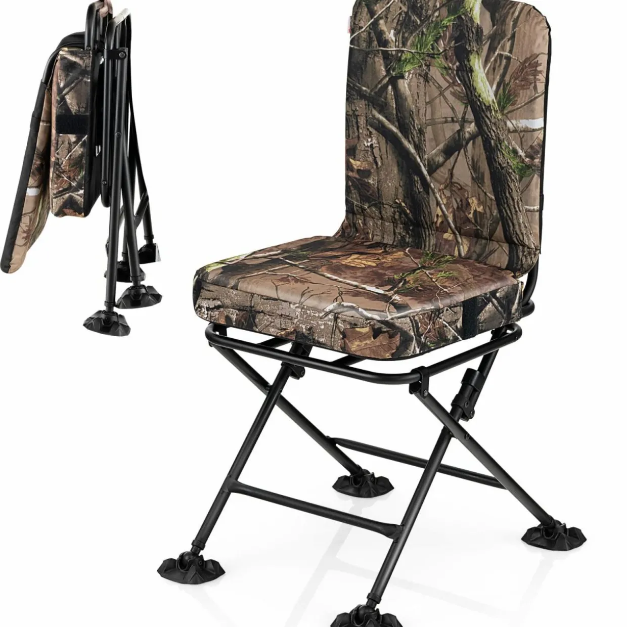Tangkula Hunting Chair, 360 Degree Swivel Hunting Blind Chair with Padded Cushion