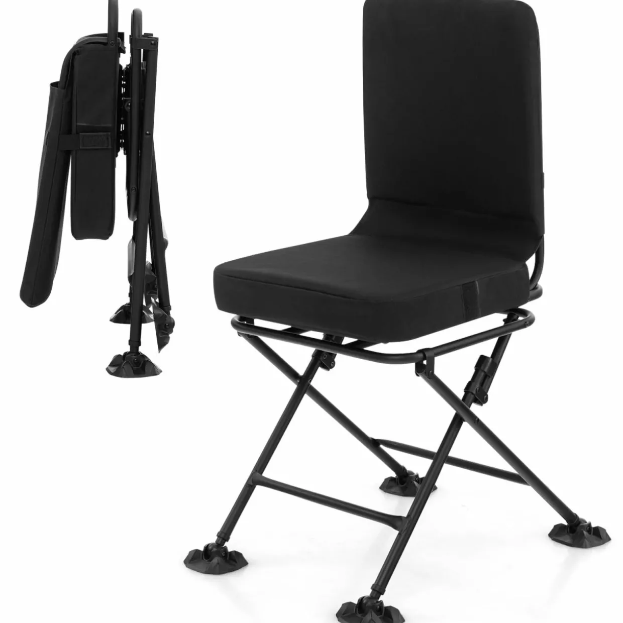 Tangkula Hunting Chair, 360 Degree Swivel Hunting Blind Chair with Padded Cushion