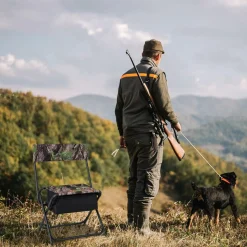 Tangkula Hunting Chair, Foldable Hunting Blind Chair with Storage Pocket