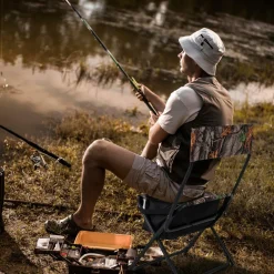 Tangkula Hunting Chair, Foldable Hunting Blind Chair with Storage Pocket