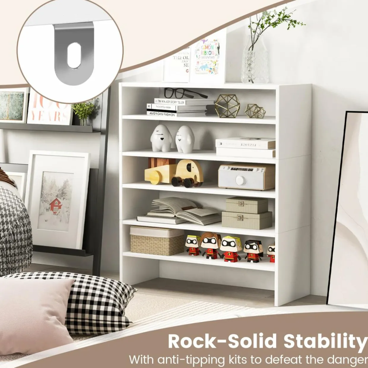 Tangkula 3-in-1 Vertical Shoe Rack