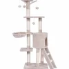 Tangkula 56-inch Cat Tree, Multi-Level Cat Tower Condo with Cat Scratching Post and Ladder
