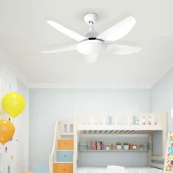 Tangkula 42Inch Ceiling Fan with LED Light and Remote Control, Kids Fan Light with 5 Blades