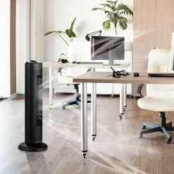 Tangkula 28-Inch Oscillating Tower Fan, Quiet Cooling Whole Room Bladeless