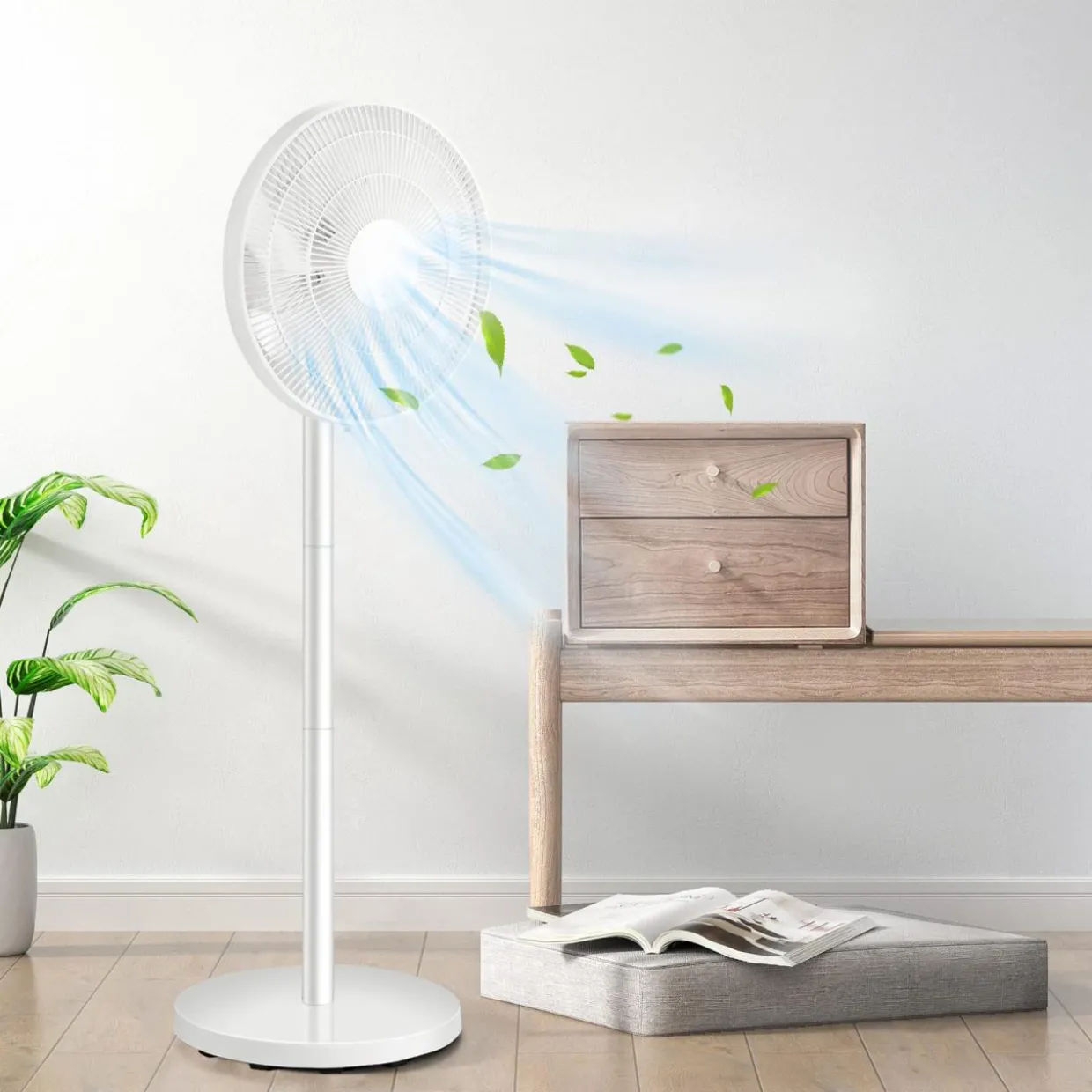Tangkula 16-Inch Pedestal Fan with Remote Control