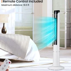 Tangkula 48-Inch Tower Fan with Remote Control, Quiet Bladeless Tower Fan