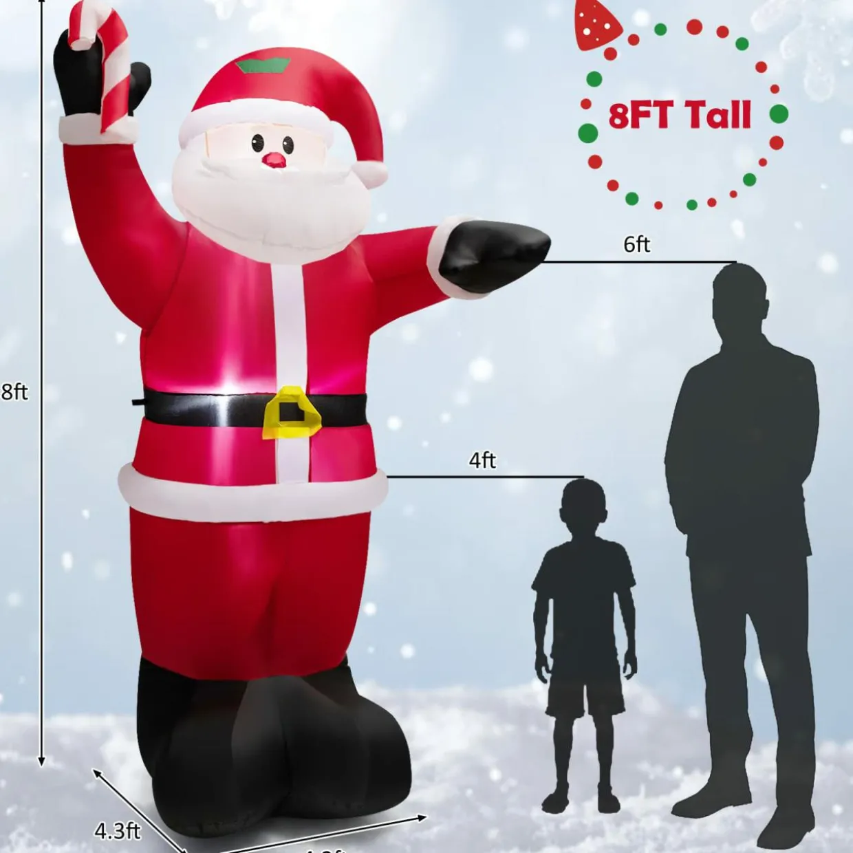 Tangkula Indoor & Outdoor Holiday Decor for Christmas Party