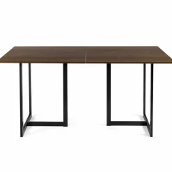 Tangkula Industrial Kitchen Dining Table, Modern Multifunctional Desk with Solid Iron Frame