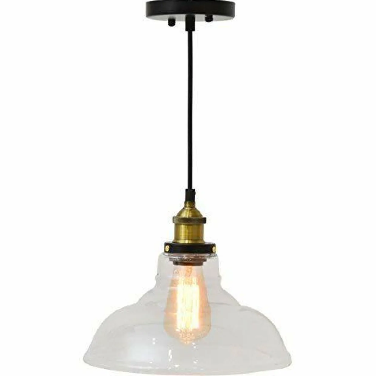 Tangkula Industrial Vintage Style 1-Light Pendant Light