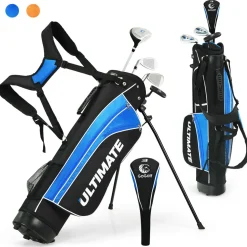 Tangkula Junior Complete Golf Club Set for Children Right Hand, Golf Stand Bag, Perfect for Children, Kids