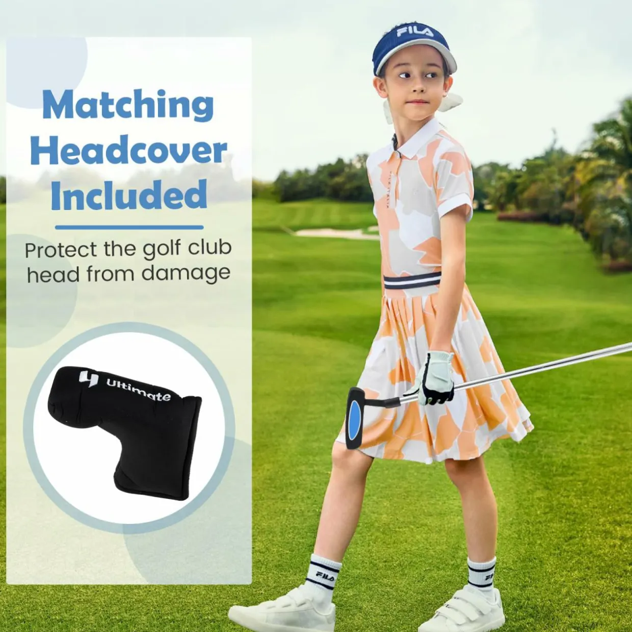 Tangkula Junior Mallet Putter for Kids,30 Inch, Ages 11-14