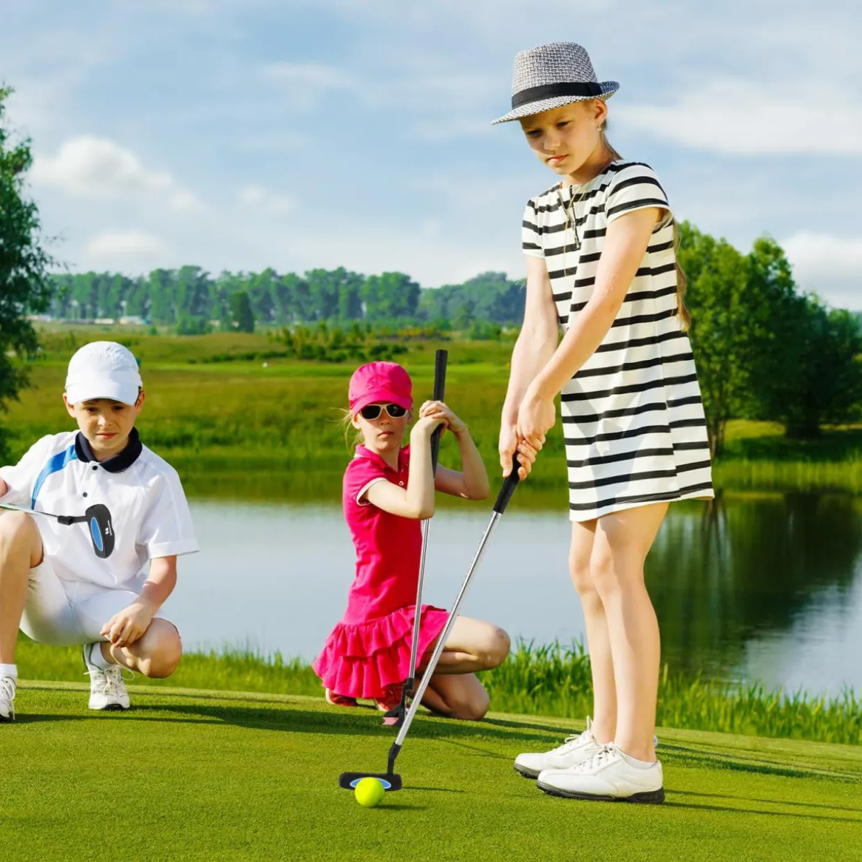 Tangkula Junior Mallet Putter for Kids,30 Inch, Ages 11-14