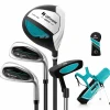 Tangkula Kids Golf Club Set Right Hand, Junior Complete Golf Club Set with 205CC #3 Fairway Wood & #7/#S Irons & Putter