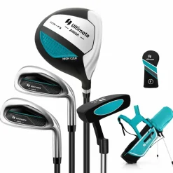 Tangkula Kids Golf Club Set Right Hand, Junior Complete Golf Club Set with 205CC #3 Fairway Wood & #7/#S Irons & Putter