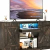 Tangkula 58”L Farmhouse TV Stand for TV up to 65 Inch