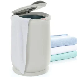Tangkula 21L Towel Warmer Bucket for Bathroom, Large Towel Warmer w/Flip-Top Lid, 60 Min Auto Shut Off