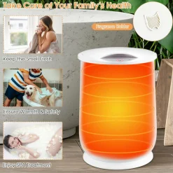 Tangkula 21L Towel Warmer Bucket for Bathroom, Large Towel Warmer w/Flip-Top Lid, 60 Min Auto Shut Off