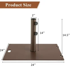 Tangkula 50LBS Patio Umbrella Base, Portable Outdoor Umbrella Base Stand