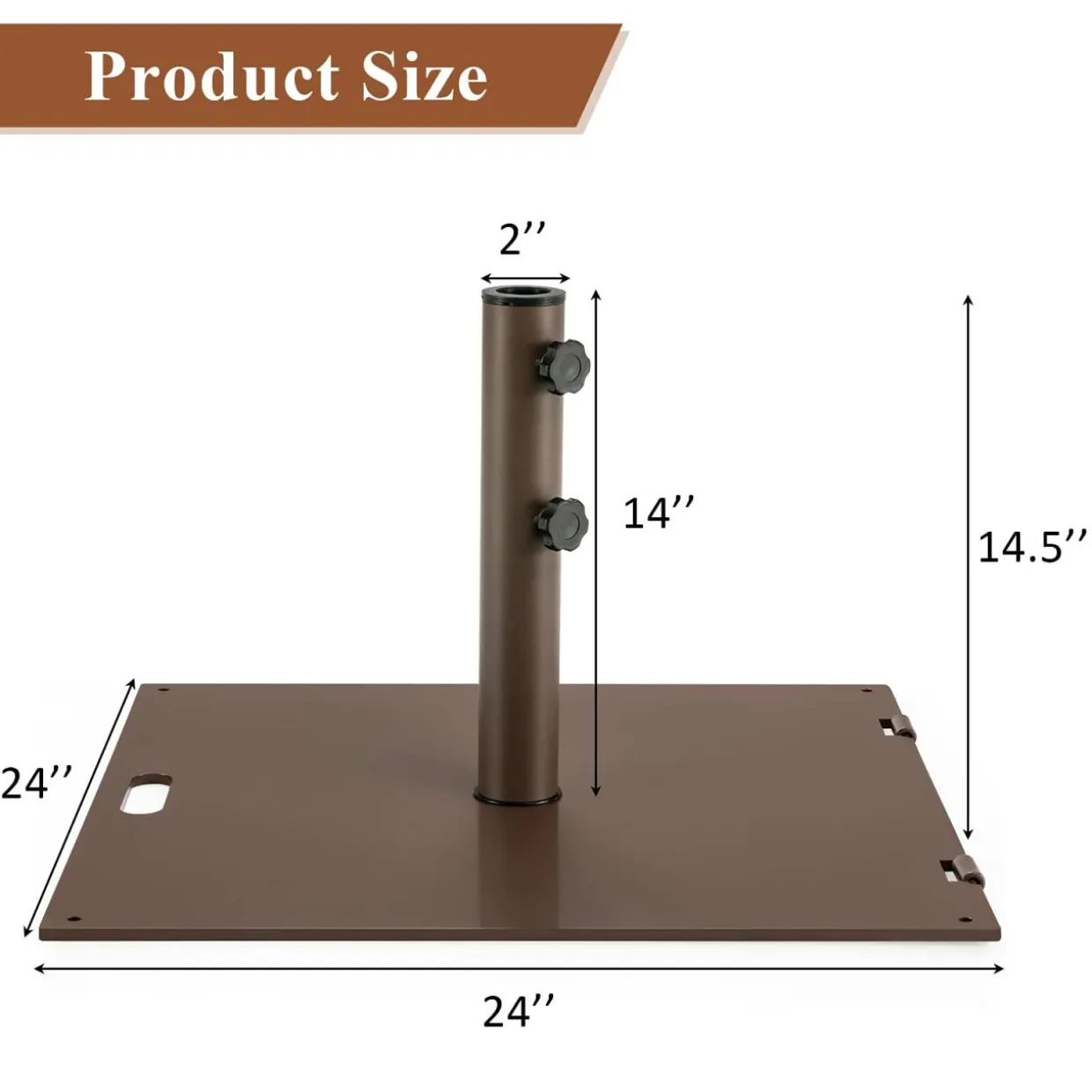 Tangkula 50LBS Patio Umbrella Base, Portable Outdoor Umbrella Base Stand