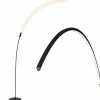 Tangkula LED Arc Floor Lamp, Curved Contemporary Minimalist Standing Lamp with 3 Brightness Levels