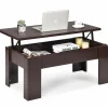 Tangkula Lift Top Coffee Table, w/Hidden Storage Compartment, Cocktail Table