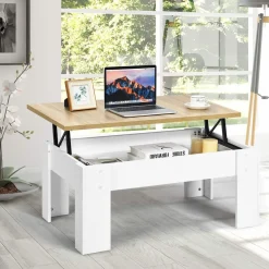 Tangkula Lift Top Coffee Table, w/Hidden Storage Compartment, Cocktail Table