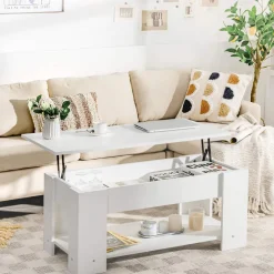 Tangkula Lift Top Coffee Table, Cocktail Table with Lift-Up Desktop