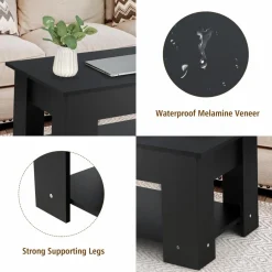 Tangkula Lift Top Coffee Table, Cocktail Table with Lift-Up Desktop