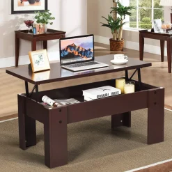 Tangkula Lift Top Coffee Table, w/Hidden Storage Compartment, Cocktail Table