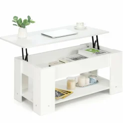 Tangkula Lift Top Coffee Table, Cocktail Table with Lift-Up Desktop