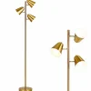 Tangkula 3-Light Floor Lamp, 64" Mid Century Modern 3 Light Tree