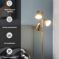Tangkula 3-Light Floor Lamp, 64