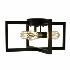Tangkula 3-Light Flush Mount Ceiling Lamp, 15-Inch Ceiling Light Fixture
