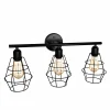 Tangkula 3-Light Industrial Bathroom Vanity Light(Black)