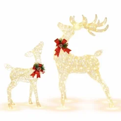 Tangkula Lighted Christmas Reindeer