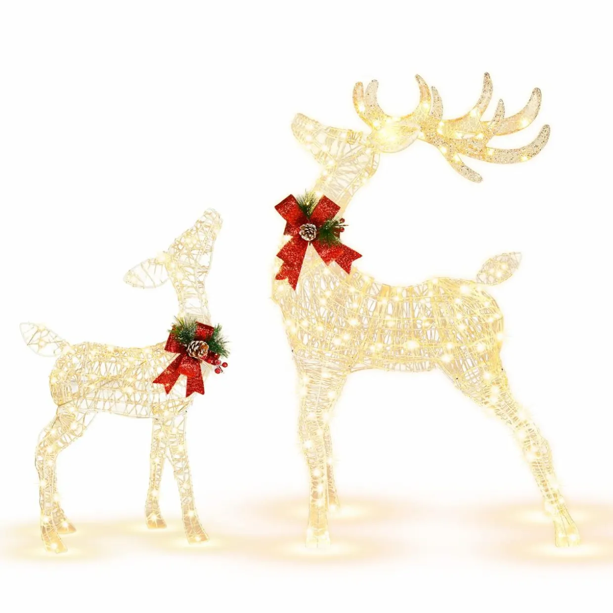 Tangkula Lighted Christmas Reindeer