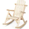 Tangkula Log Rocking Chair, Outdoor Wood Porch Rocker Chair(1 & 2, Natural)