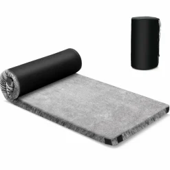 Tangkula Memory Foam Camping Mattress, Portable Roll Up Sleeping Pad with Carry Bag
