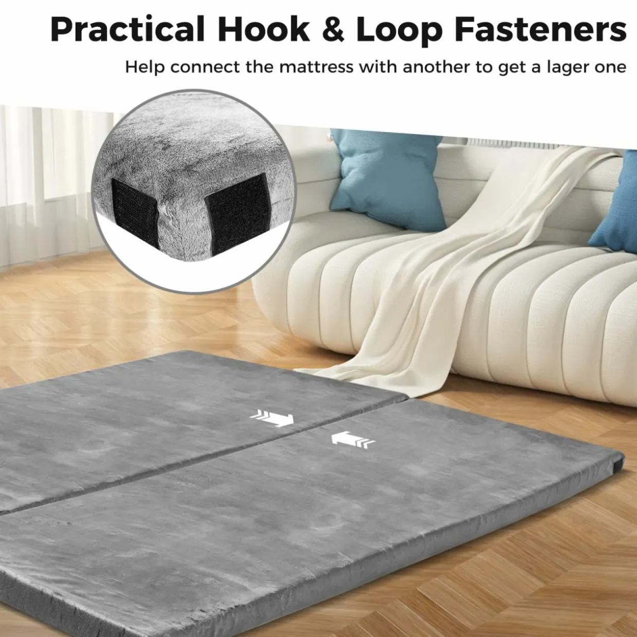 Tangkula Memory Foam Camping Mattress, Portable Roll Up Sleeping Pad with Carry Bag