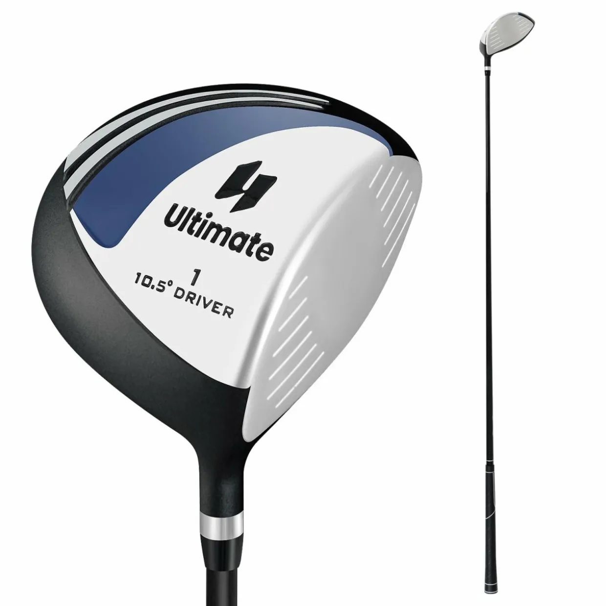 Tangkula Men° Aluminum Alloy Golf Driver with Graphite Shaft and Head Cover