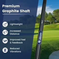 Tangkula Men° Aluminum Alloy Golf Driver with Graphite Shaft and Head Cover