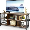 Tangkula Mid Century Modern TV Stand for 65 inch TV