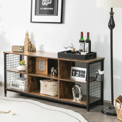 Tangkula Mid Century Modern TV Stand for 65 inch TV
