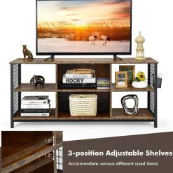 Tangkula Mid Century Modern TV Stand for 65 inch TV