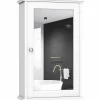 Tangkula Mirrored Bathroom Cabinet, Wall Mount Storage Cabinet with Single Door