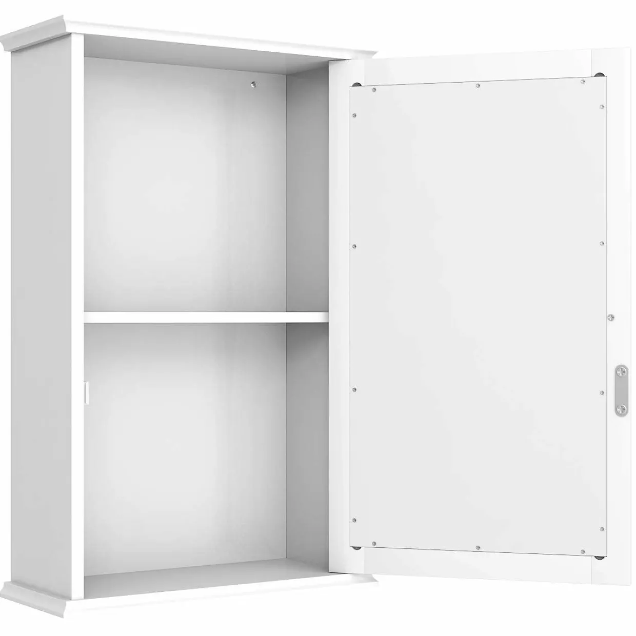 Tangkula Mirrored Bathroom Cabinet, Wall Mount Storage Cabinet with Single Door